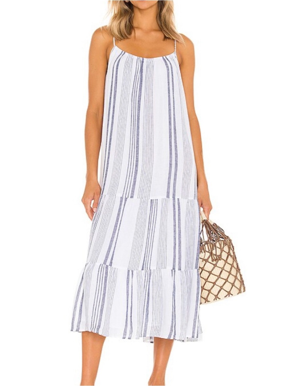 EUC Rails Adora Midi Dress in Dresden Stripe